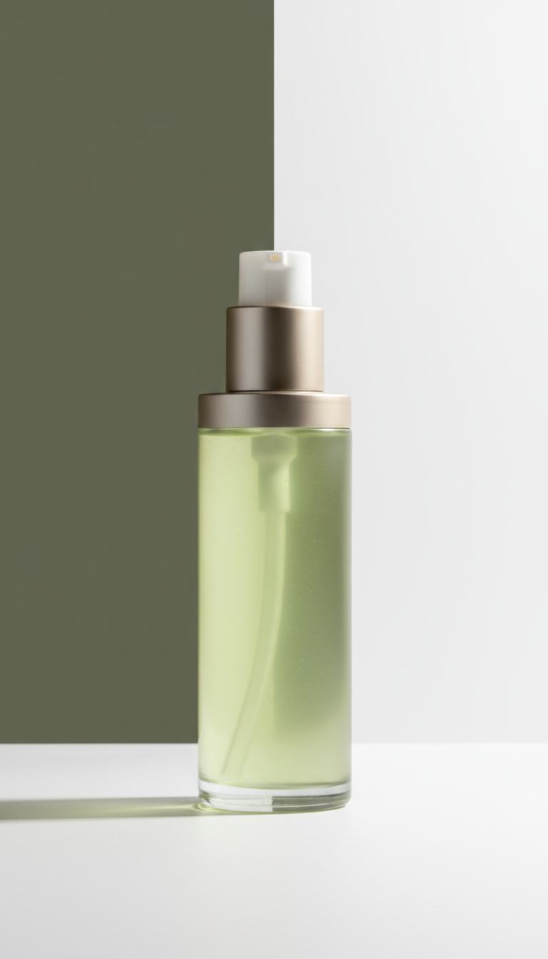 Hydrating Olive Gel Serum Bottle
